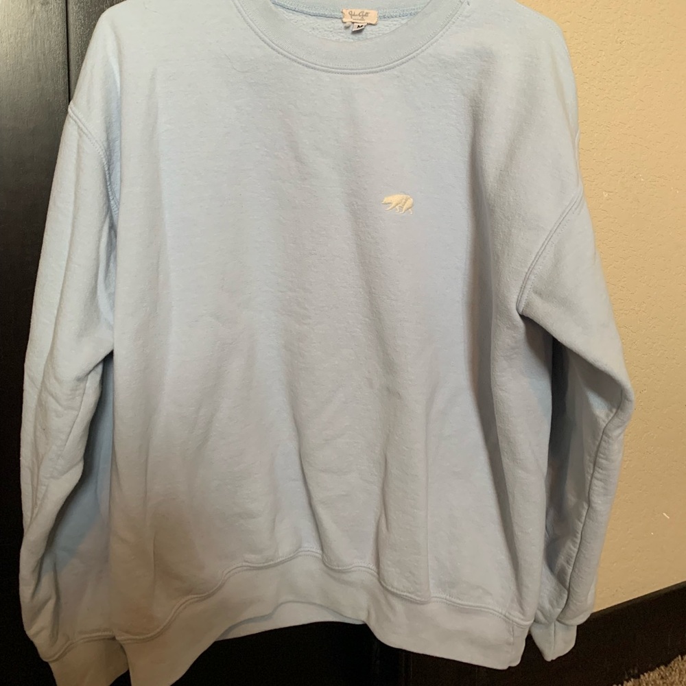 baby blue crewneck